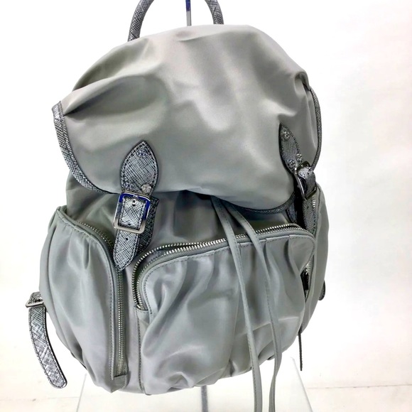 MZ Wallace Handbags - MZ Wallace fabulous, lightweight, Silver backpack travel bag